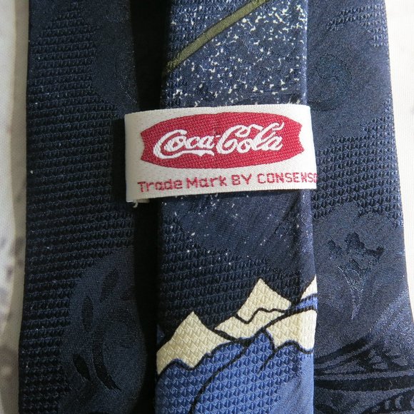 Coca Cola 1993 Vintage 100% Silk Neck Tie - Picture 5 of 7